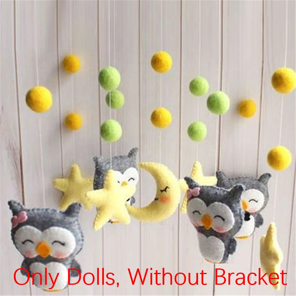 White Baby Crib Mobile Bed Bell Toy Holder Arm Bracket + Wind-up Music Box Baby toys Carousel Rattles Bracket Sold Separately