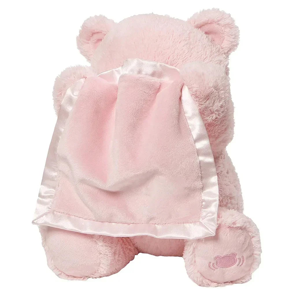 Baby toy hide and seek, teddy bear can speak and play hide and seek, electric plush toy with four colors