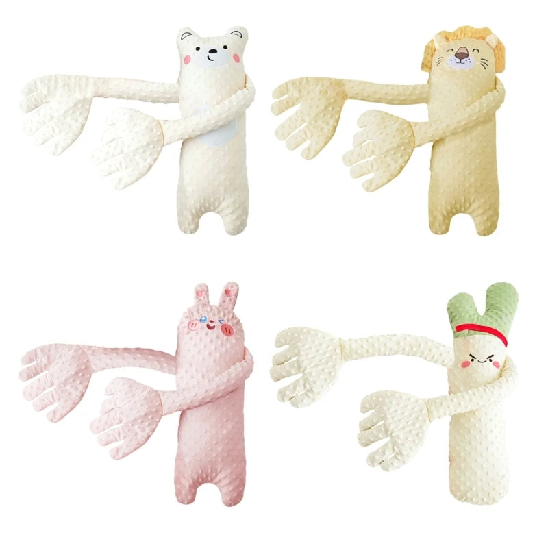 Cartoon Baby Sleep Aid Soothing Hand Pillow Pacify Doll Hand with Remote with/no Music for Newborns Sleeping Comfort