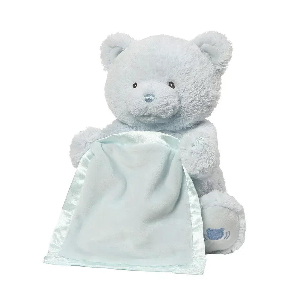 Baby toy hide and seek, teddy bear can speak and play hide and seek, electric plush toy with four colors