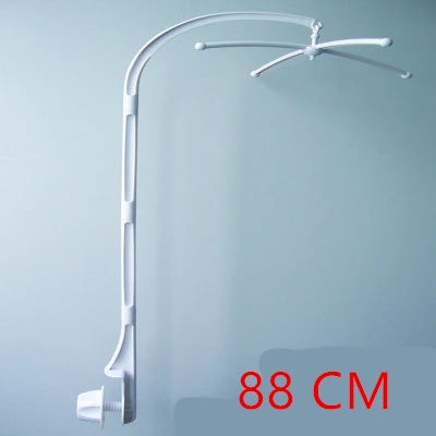 White Baby Crib Mobile Bed Bell Toy Holder Arm Bracket + Wind-up Music Box Baby toys Carousel Rattles Bracket Sold Separately