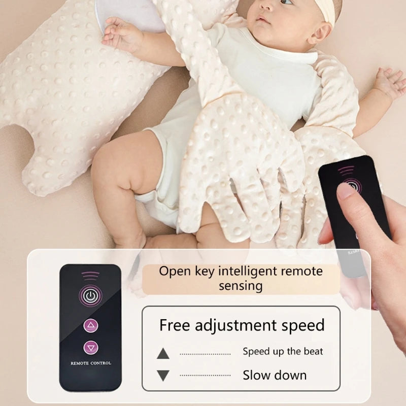 Cartoon Baby Sleep Aid Soothing Hand Pillow Pacify Doll Hand with Remote with/no Music for Newborns Sleeping Comfort