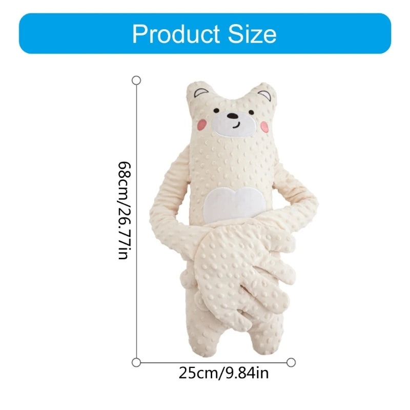 Cartoon Baby Sleep Aid Soothing Hand Pillow Pacify Doll Hand with Remote with/no Music for Newborns Sleeping Comfort
