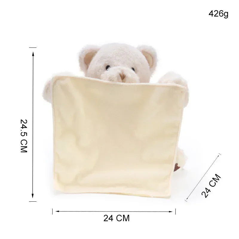 Baby toy hide and seek, teddy bear can speak and play hide and seek, electric plush toy with four colors